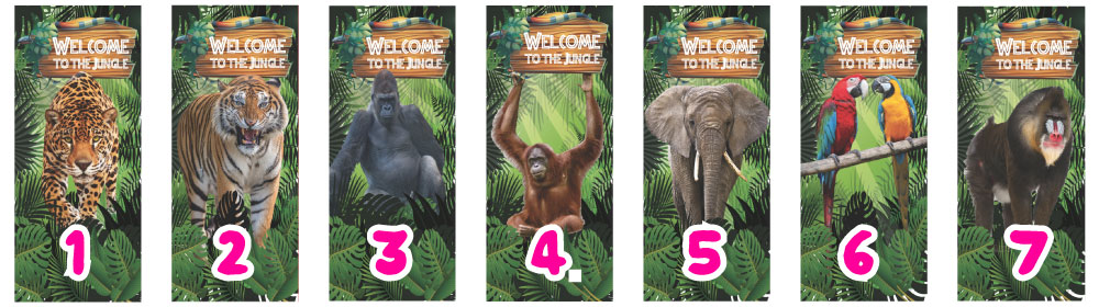 Jungle Party banner hire