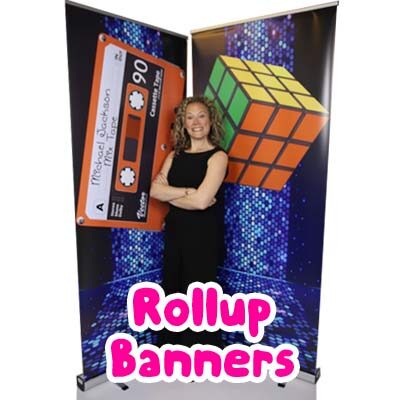 Disco Rollup banner hire