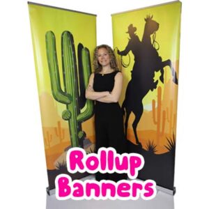 Wild West rollup banner decorations