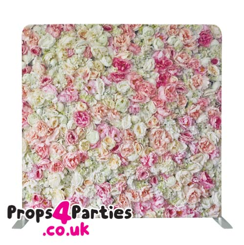 Pink and white Flower Wall Hire