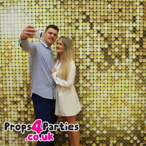 Glitter backdrop hire